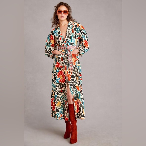 FARM Rio Dresses & Skirts - Belted Farm Rio Coat Dress